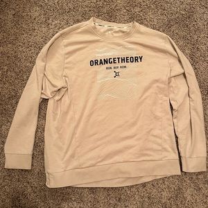 Orangetheory Beige Crew Neck Sweater
